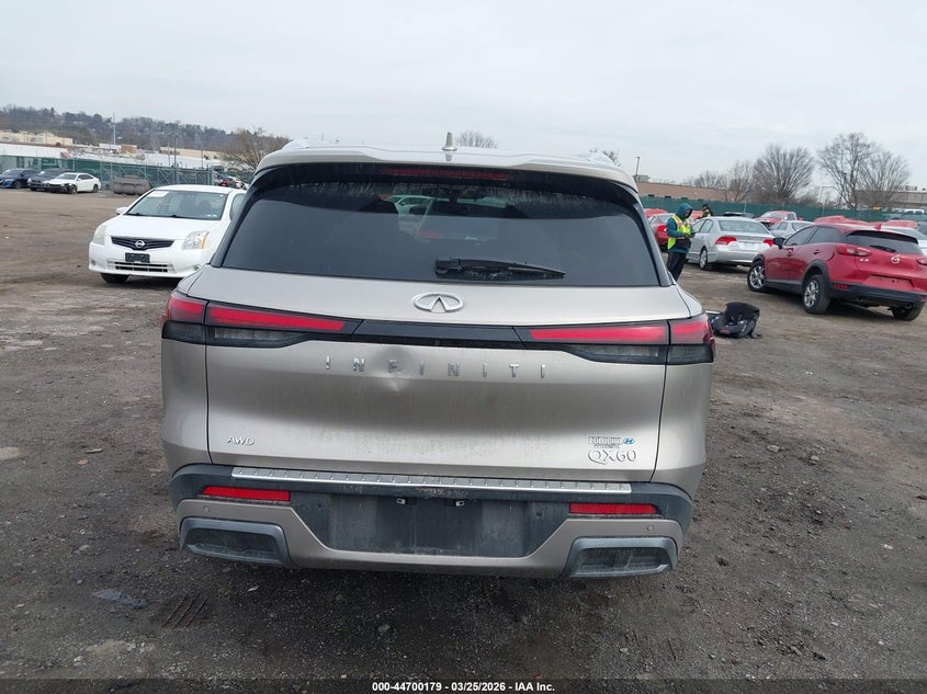 2022 Infiniti Qx60 Luxe Awd VIN: 5N1DL1FSXNC339177 Lot: 44700179