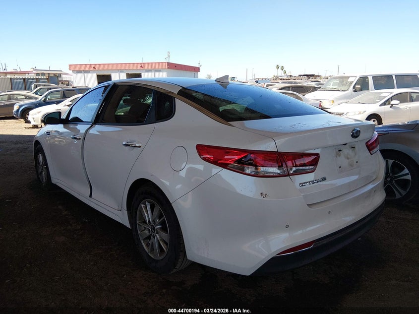Vin: 5xxgt4l34jg243815, lot: 45197325, kia optima lx 20183