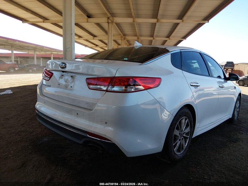 Vin: 5xxgt4l34jg243815, lot: 45197325, kia optima lx 20184