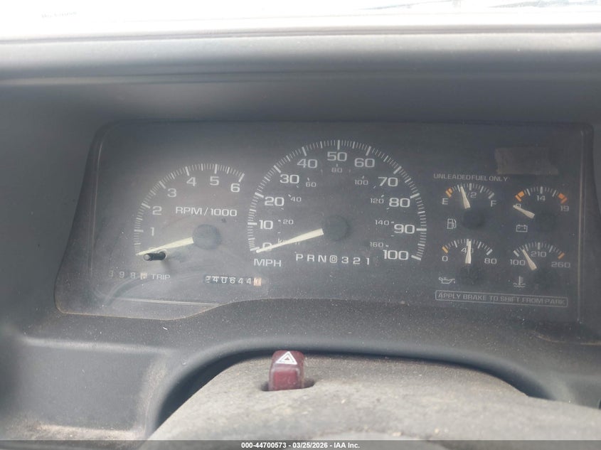 1997 Chevrolet Tahoe Ls VIN: 1GNEK13R2VJ403230 Lot: 44700573