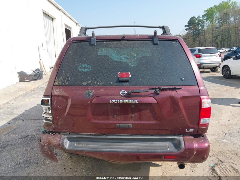 2003 Nissan Pathfinder Le VIN: JN8DR09XX3W703182 Lot: 44701210