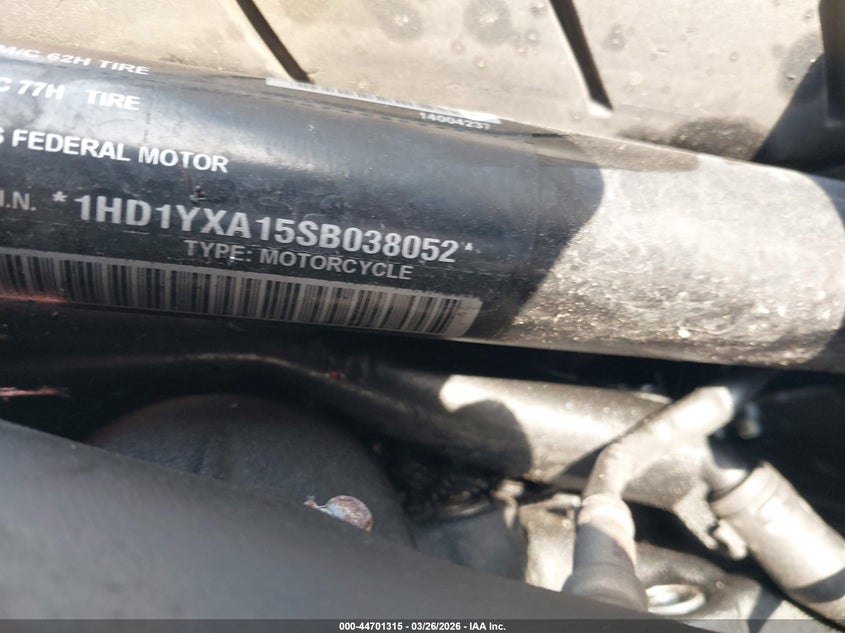 2025 Harley-Davidson Fxlrst VIN: 1HD1YXA15SB038052 Lot: 44701315