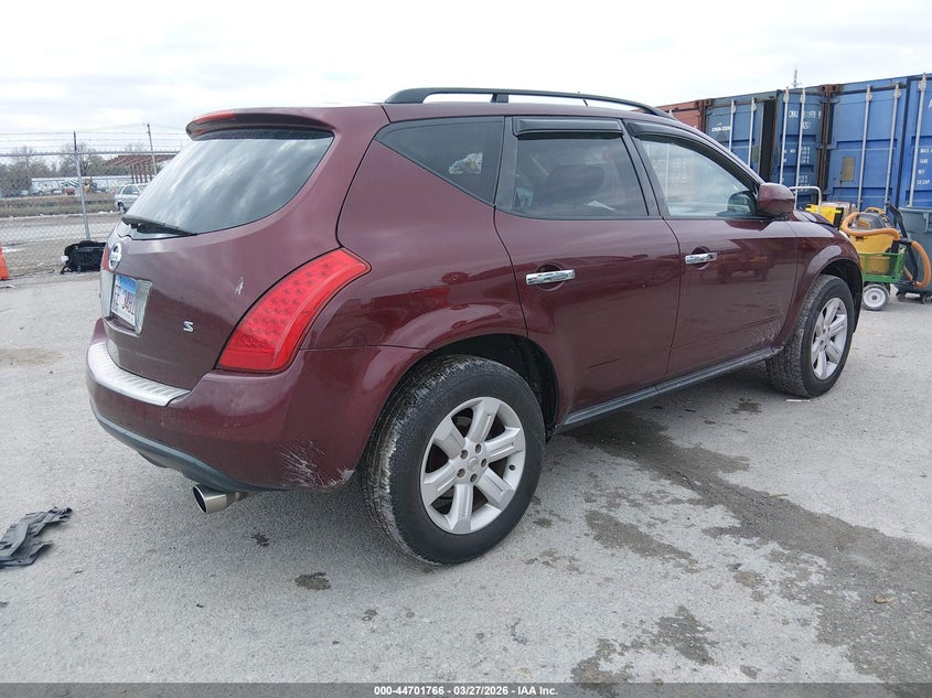 2006 Nissan Murano S VIN: JN8AZ08T26W411032 Lot: 44701766