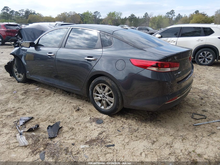 Vin: knagt4l36g5107440, lot: 45199535, kia optima lx 20163