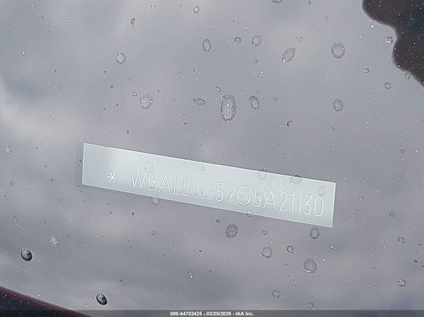 2016 BMW Z4 Sdrive28I VIN: WBALL5C59G5A21130 Lot: 44702425