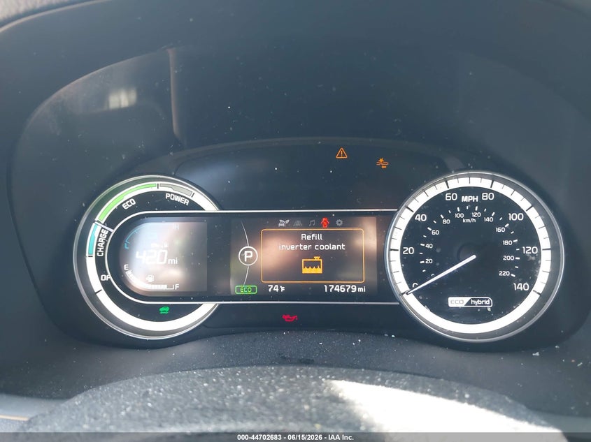 2018 KIA NIRO SPORT UTILITY VEHICLE 1.6L I-4 DI, DOHC, VVT, 104HP