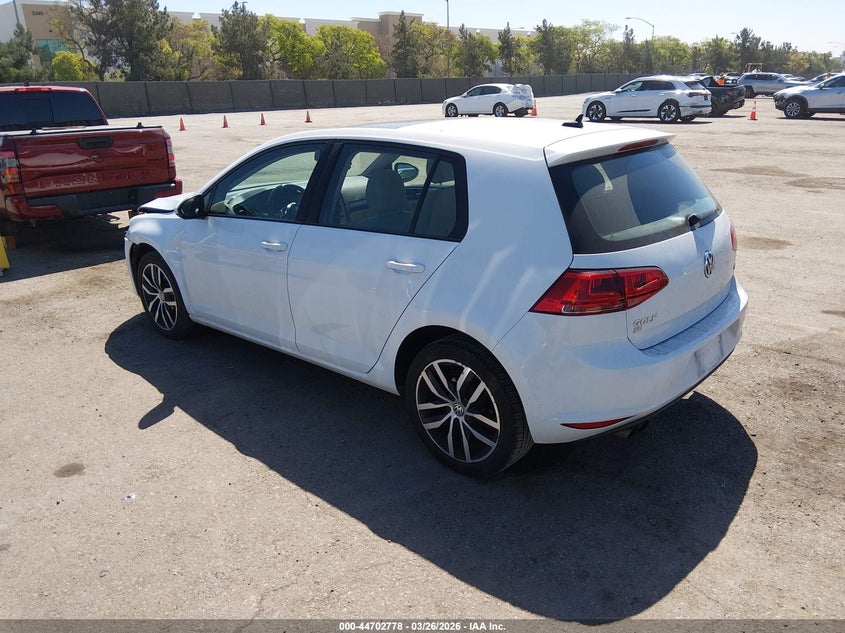 2017 Volkswagen Golf Tsi S 4-Door/Tsi Se 4-Door/Tsi Sel 4-Door/Tsi Wolfsburg Edition 4-Door