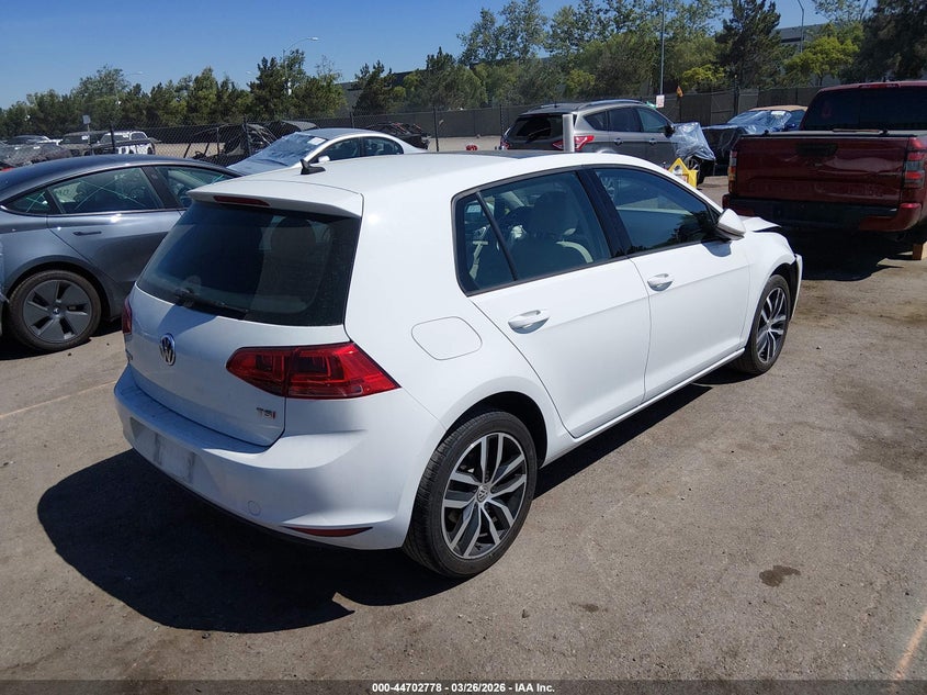 2017 Volkswagen Golf Tsi S 4-Door/Tsi Se 4-Door/Tsi Sel 4-Door/Tsi Wolfsburg Edition 4-Door