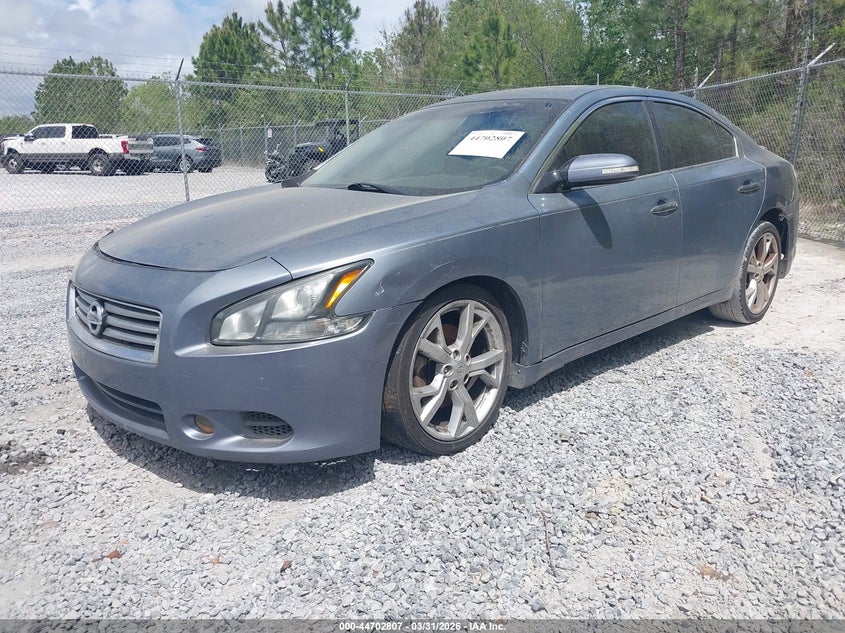 2012 Nissan Maxima 3.5 3.5 Sv blue Lot 111044702807 Vin 1N4AA5AP3CC835139