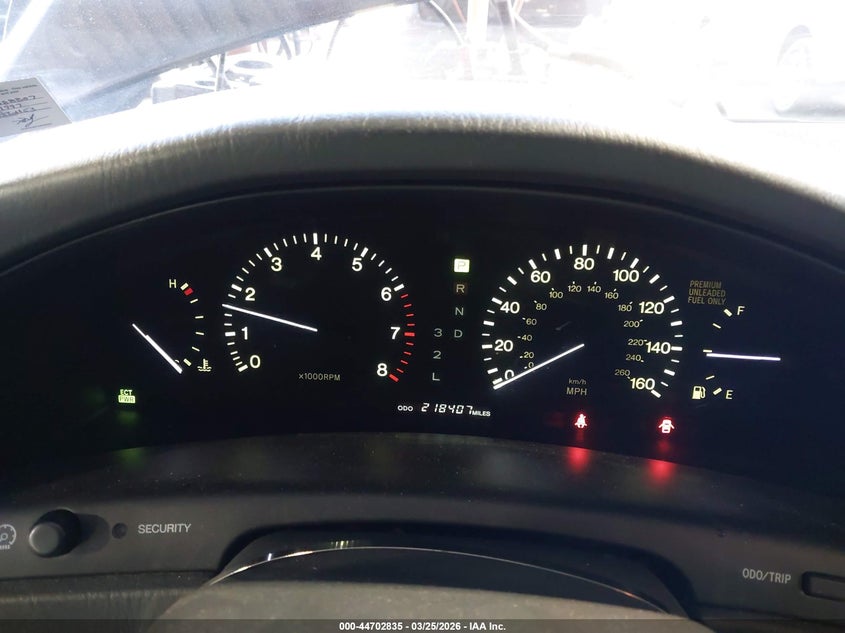 1997 Lexus Ls 400 VIN: JT8BH28F6V0088807 Lot: 44702835