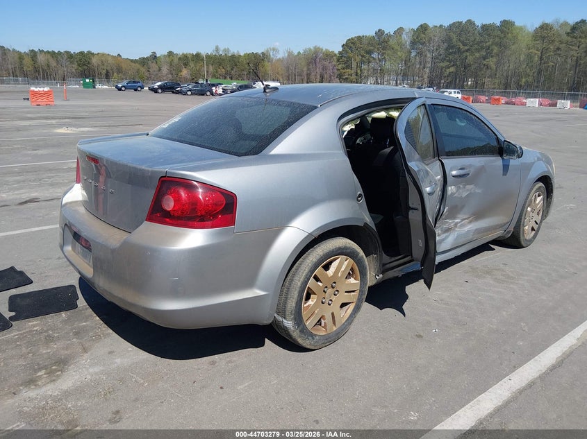 Vin: 1c3cdzab7en188553, lot: 45200410, dodge avenger se 20144