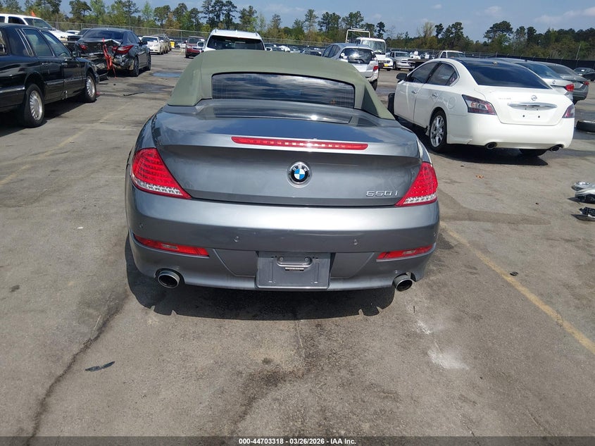 2008 BMW 650I VIN: WBAEB53548CX60699 Lot: 44703318