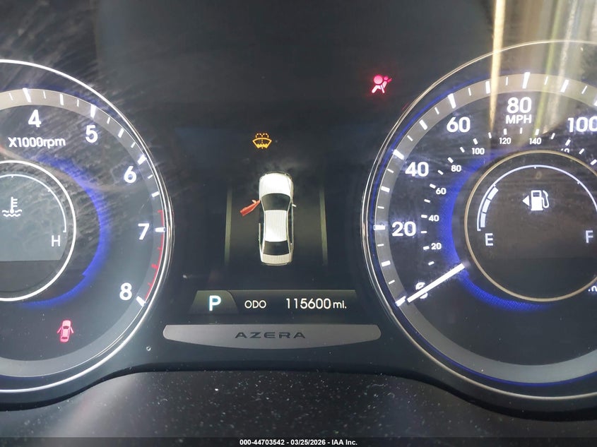 2014 Hyundai Azera Limited VIN: KMHFH4JG4EA370886 Lot: 44703542