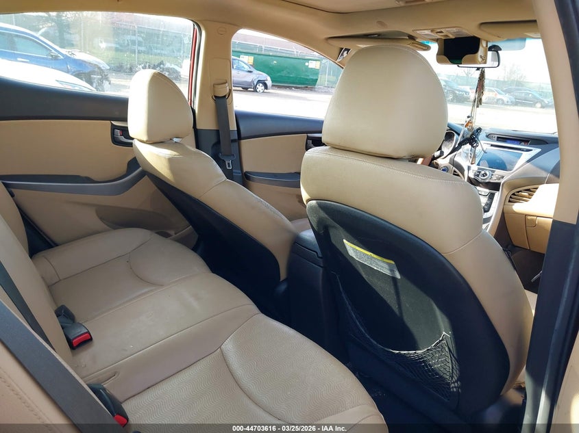 2012 Hyundai Elantra 1.8 Limited (Ulsan Plant) brown Lot 111044703616 Vin KMHDH4AE7CU466593