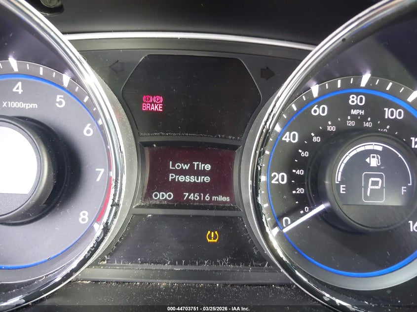 2013 Hyundai Sonata Gls VIN: 5NPEB4AC6DH797086 Lot: 44703751