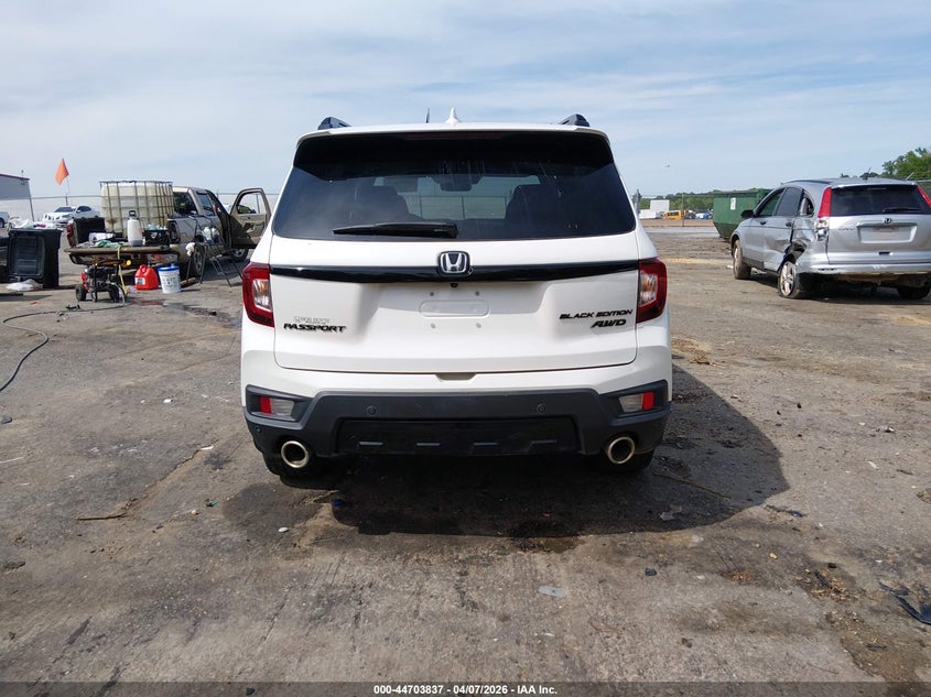 2024 Honda Passport Awd Black VIN: 5FNYF8H89RB005352 Lot: 44703837