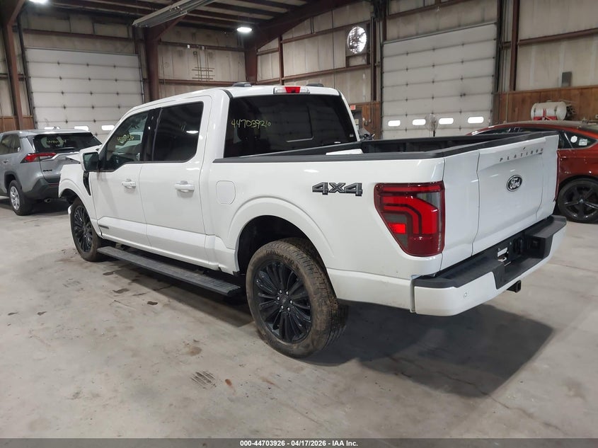 2025 Ford F-150 3.5 Platinum white Lot 111044703926 Vin 1FTFW7LD9SFC30331