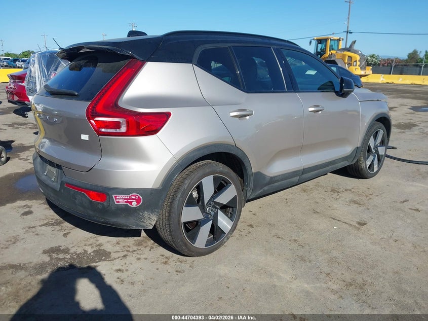 Vin: yv4er3xl0r2253430, lot: 45201523, volvo xc40 recharge pure electric twin plus 20244