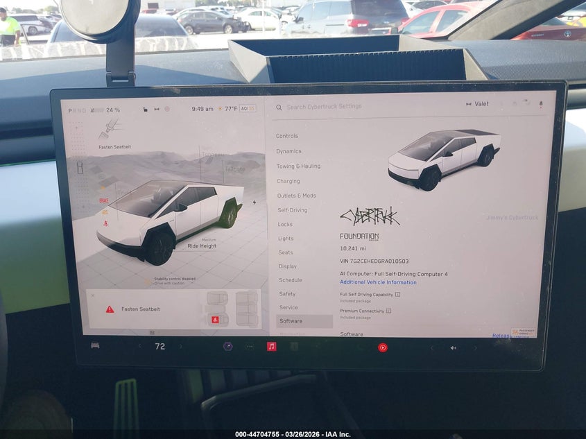 2024 Tesla Cybertruck All-Wheel Drive VIN: 7G2CEHED6RA010503 Lot: 44704755