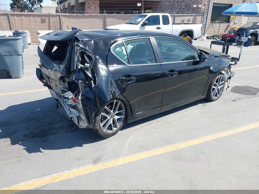 Vin: jthkd5bh5h2289565, lot: 45202003, lexus ct ct 200h f sport 20174