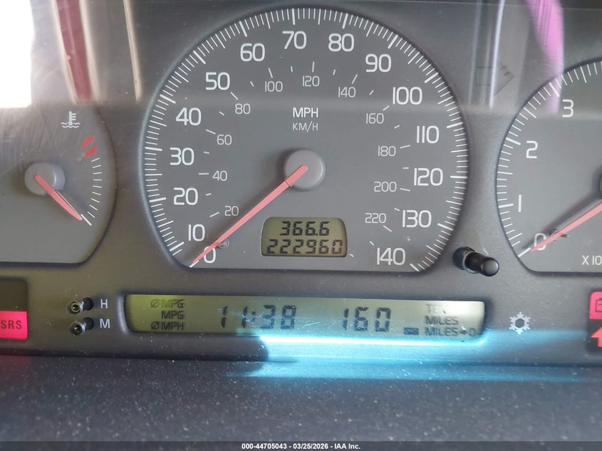 2000 Volvo V70 Se VIN: YV1LW61J1Y2657762 Lot: 44705043