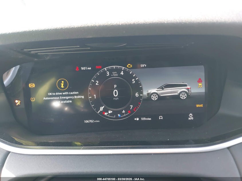 2020 Land Rover Range Rover Evoque Se VIN: SALZP2FXXLH078061 Lot: 44705180