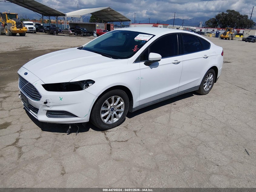 Vin: 3fa6p0g7xfr131735, lot: 45202454, ford fusion s 20152