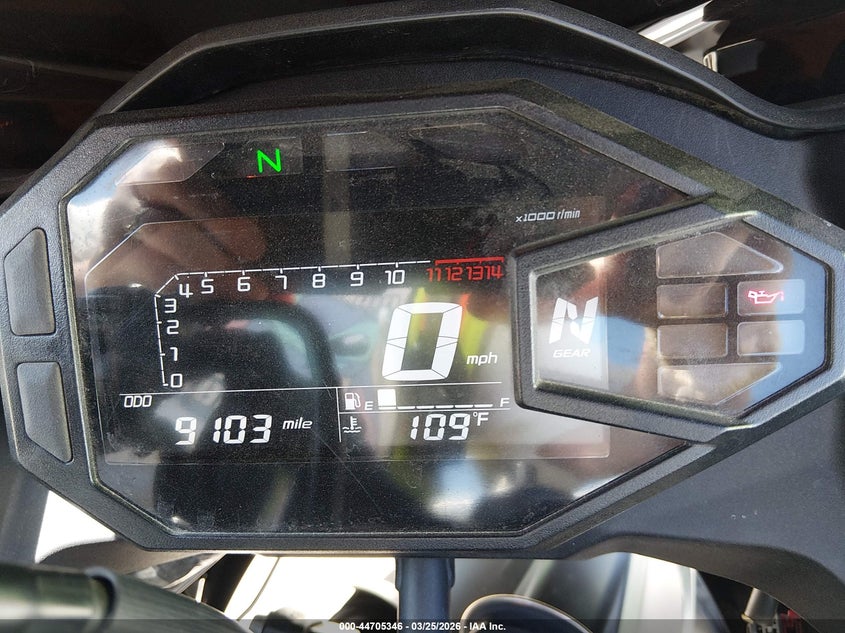 2025 Kawasaki Ex500 H VIN: ML5EXGH10SDA48338 Lot: 44705346