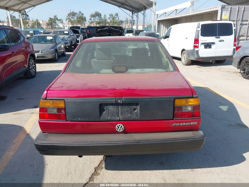 1990 Volkswagen Jetta Gl VIN: WVWRG21GXLW072044 Lot: 44705394