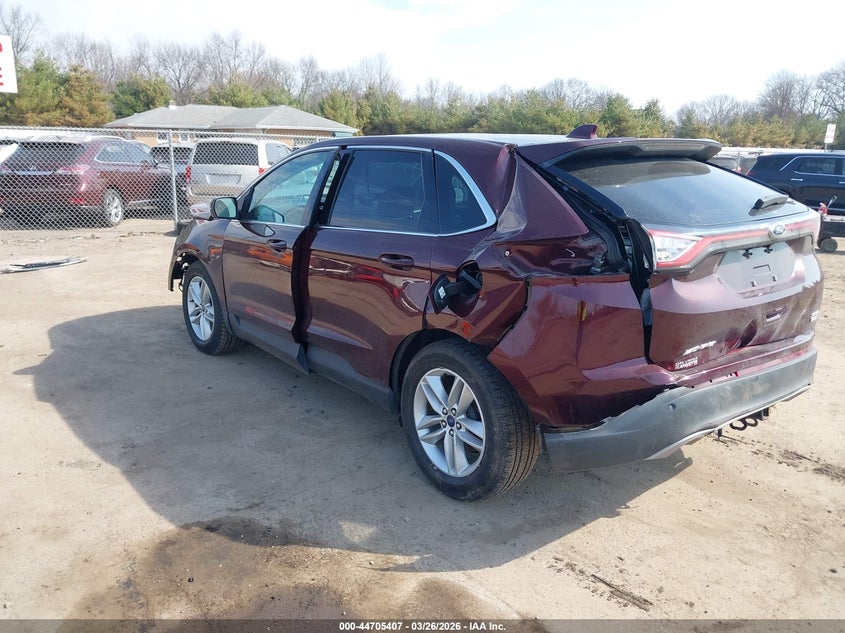 Vin: 2fmpk4j9xhbb72975, lot: 45202538, ford edge sel 20173