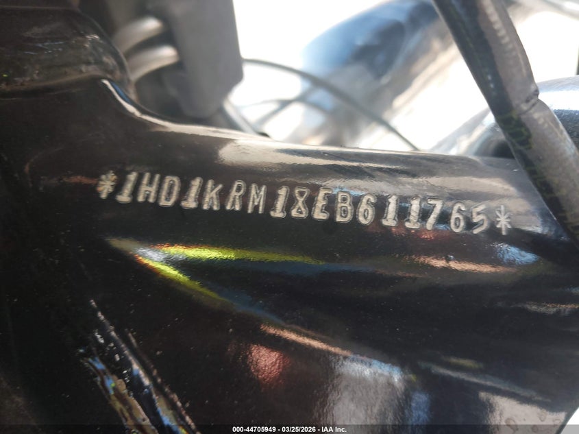 2014 Harley-Davidson Flhxs Street Glide Special VIN: 1HD1KRM18EB611765 Lot: 44705949