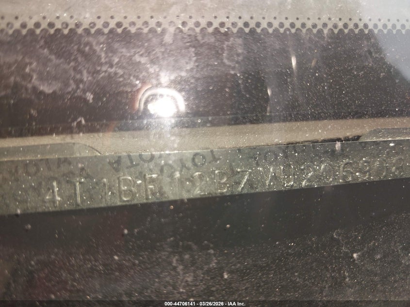 1997 Toyota Avalon Xls VIN: 4T1BF12B7VU206908 Lot: 44706141