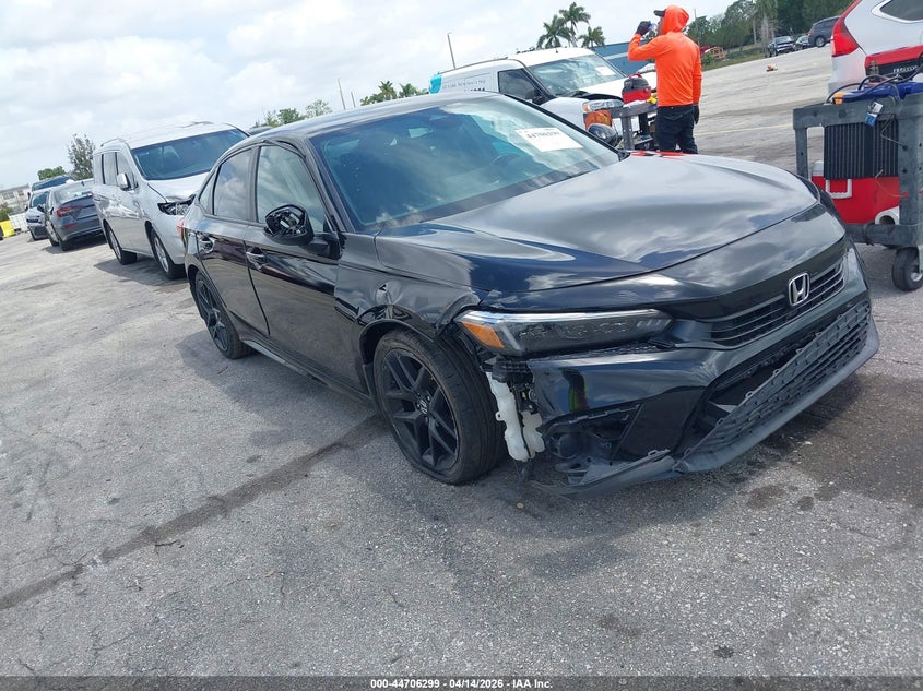 2023 Honda Civic 2.0 Sport black Lot 111044706299 Vin 2HGFE2F58PH527835
