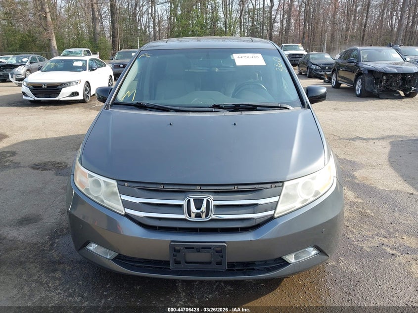 2012 Honda Odyssey 3.5 Touring/Touring Elite grey Lot 111044706428 Vin 5FNRL5H96CB138954