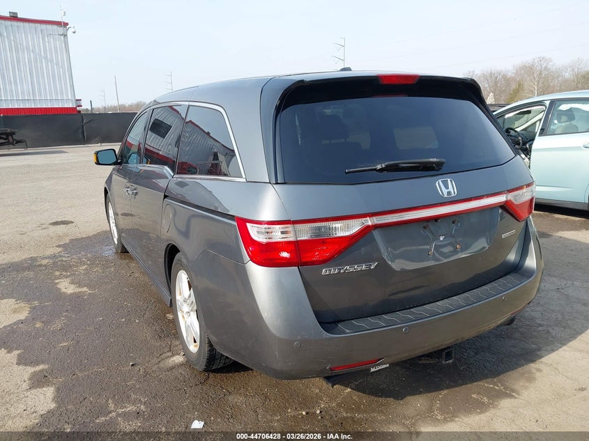 2012 Honda Odyssey 3.5 Touring/Touring Elite grey Lot 111044706428 Vin 5FNRL5H96CB138954
