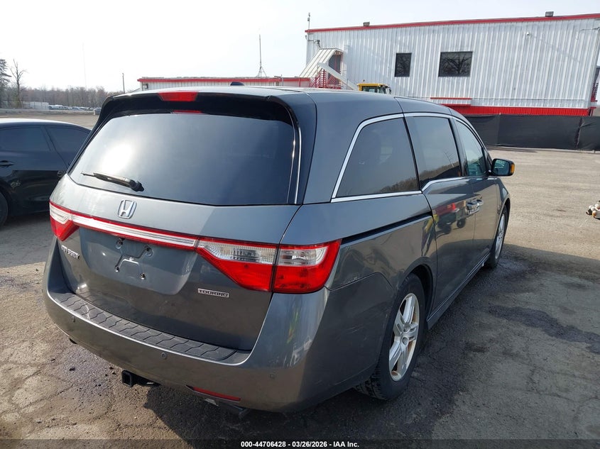2012 Honda Odyssey 3.5 Touring/Touring Elite grey Lot 111044706428 Vin 5FNRL5H96CB138954