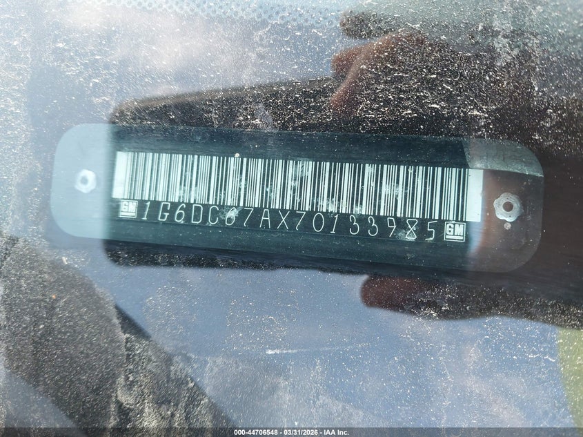 2007 Cadillac Sts V8 VIN: 1G6DC67AX70133985 Lot: 44706548