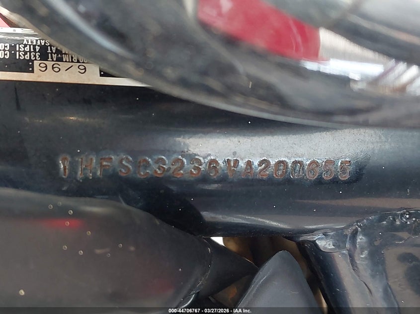 1997 Honda Vt1100 C2A/C2Ac VIN: 1HFSC3236VA200655 Lot: 44706767