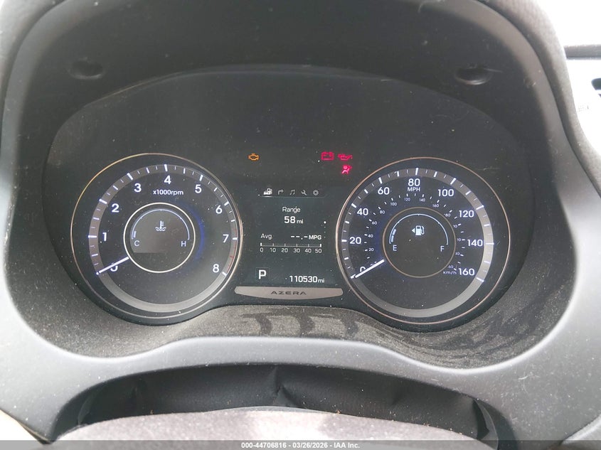 2015 Hyundai Azera VIN: KMHFG4JG2FA475303 Lot: 44706816