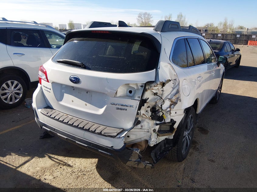Vin: 4s4bsenc7j3246817, lot: 45204398, subaru outback 3.6r limited 20184