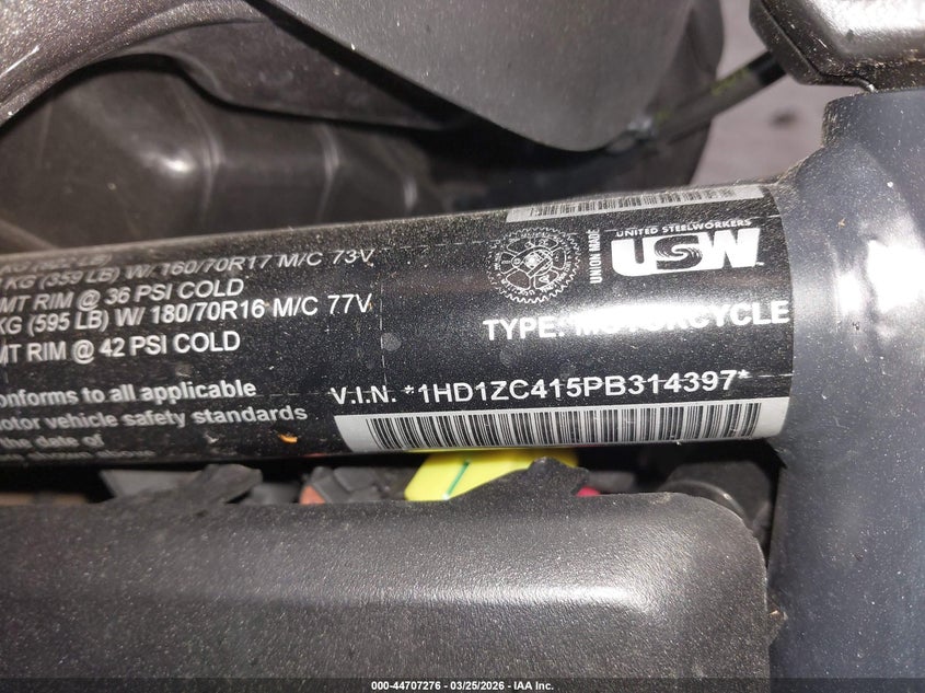 2023 Harley-Davidson Rh1250 S VIN: 1HD1ZC415PB314397 Lot: 44707276