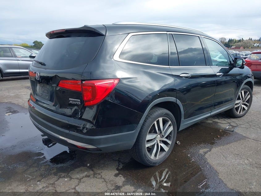 Vin: 5fnyf6h98hb066123, lot: 45204559, honda pilot touring 20174