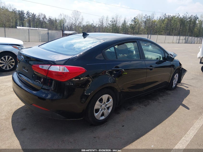 Vin: knafk4a66f5320544, lot: 45204602, kia forte lx 20154