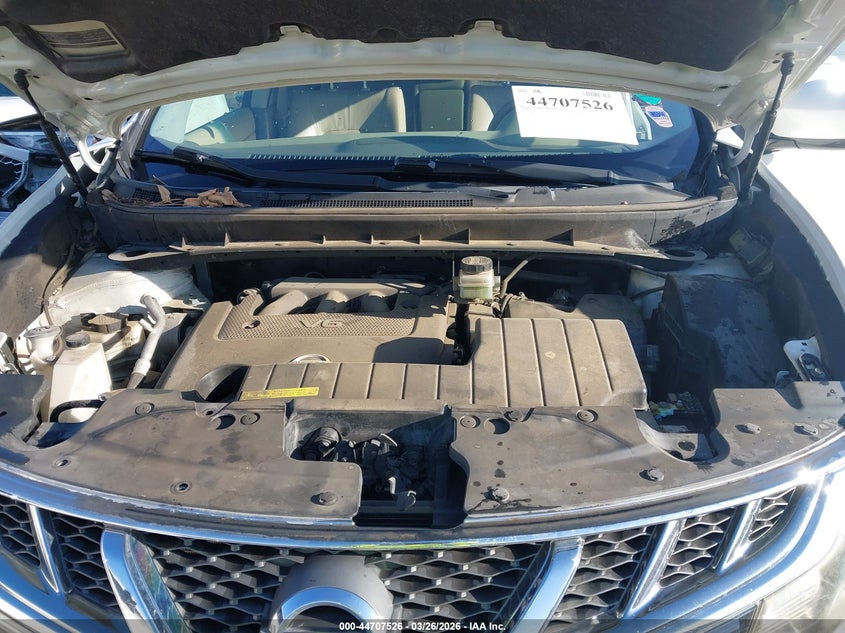 2013 Nissan Murano Sl VIN: JN8AZ1MU2DW212824 Lot: 44707526
