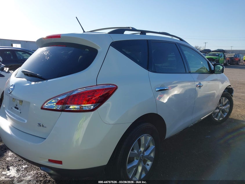 2013 Nissan Murano Sl VIN: JN8AZ1MU2DW212824 Lot: 44707526