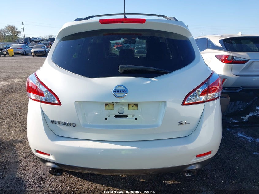 2013 Nissan Murano Sl VIN: JN8AZ1MU2DW212824 Lot: 44707526