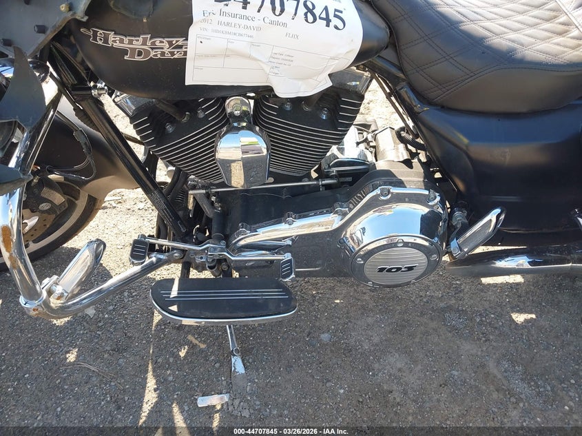 2012 Harley-Davidson Flhx Street Glide VIN: 1HD1KBM18CB677446 Lot: 44707845