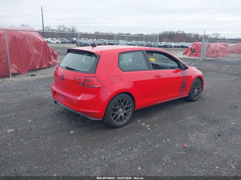 2015 Volkswagen Golf Gti 2.0T S 2-Door