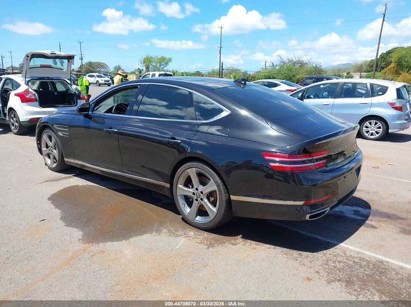 Vin: kmtgc4sdxmu049624, lot: 45205201, genesis g80 3.5t rwd 20213