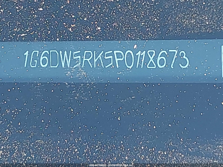 2023 Cadillac Ct5 Luxury VIN: 1G6DW5RK5P0118673 Lot: 44708803